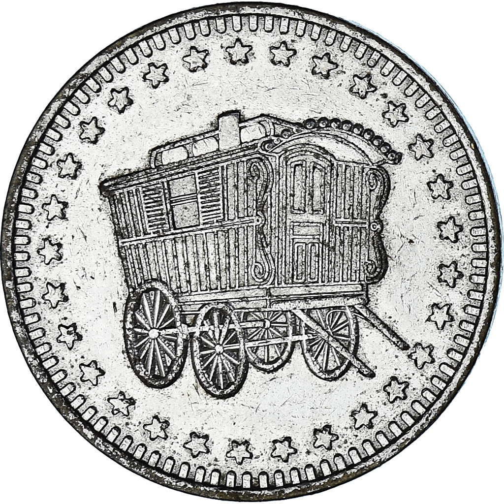 France, Token, RR, Fête Foraine, Leasure, EF, Copper-nickel