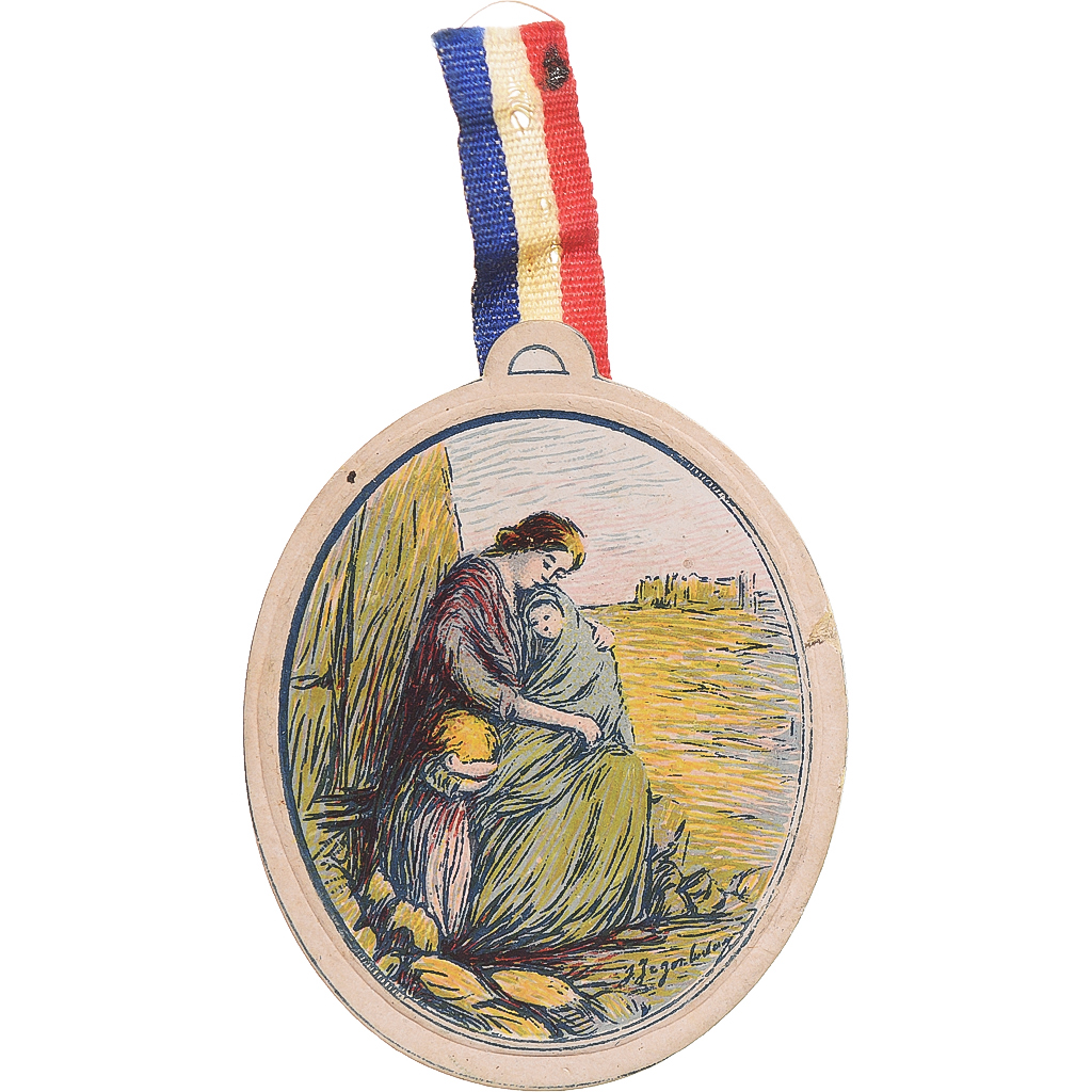 France, Medal, Journée Nationale des Orphelins, WAR, 1916, , Cardboard