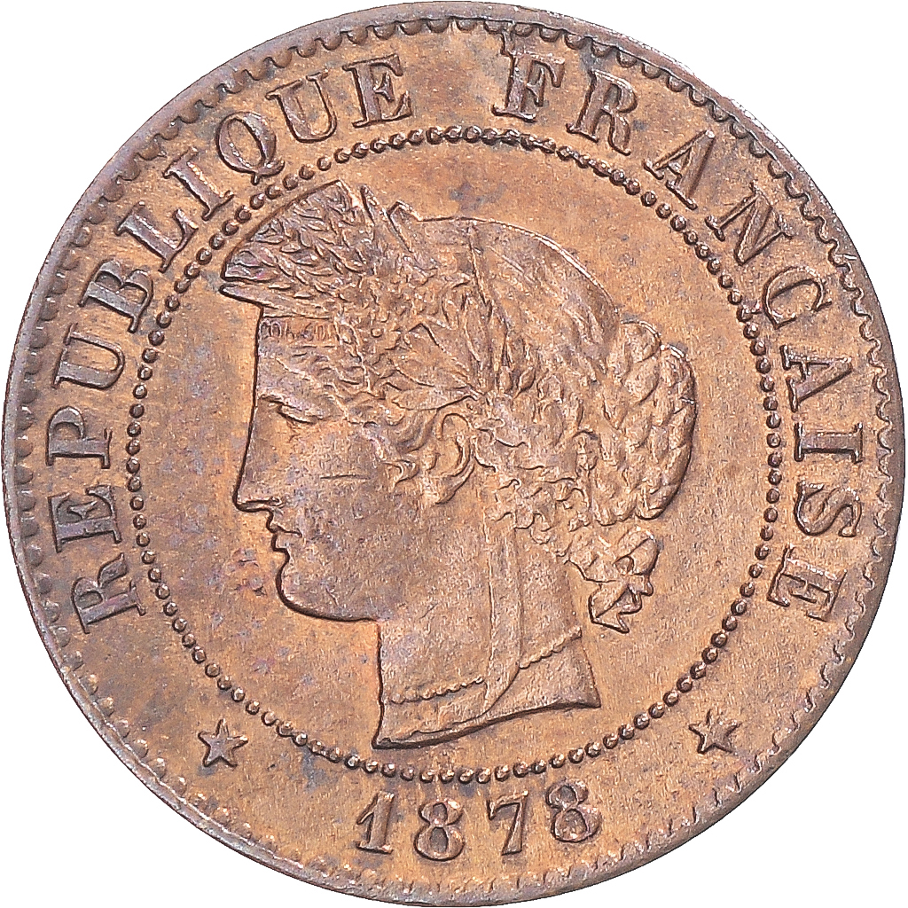 Coin, France, Cérès, Centime, 1878, Paris, , Bronze, KM:826.1