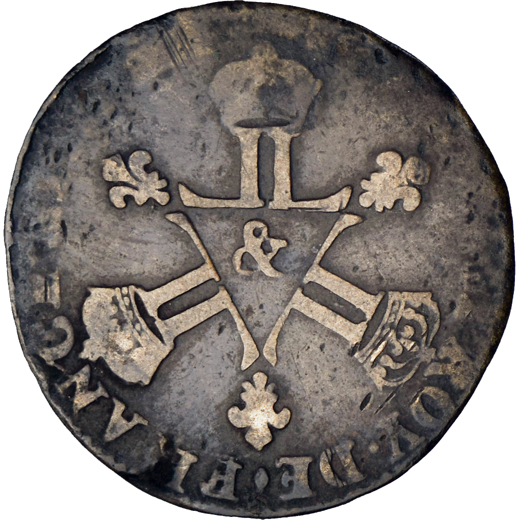 Coin, France, Louis XIV, Six deniers dits « dardenne », 6 Deniers, 1710