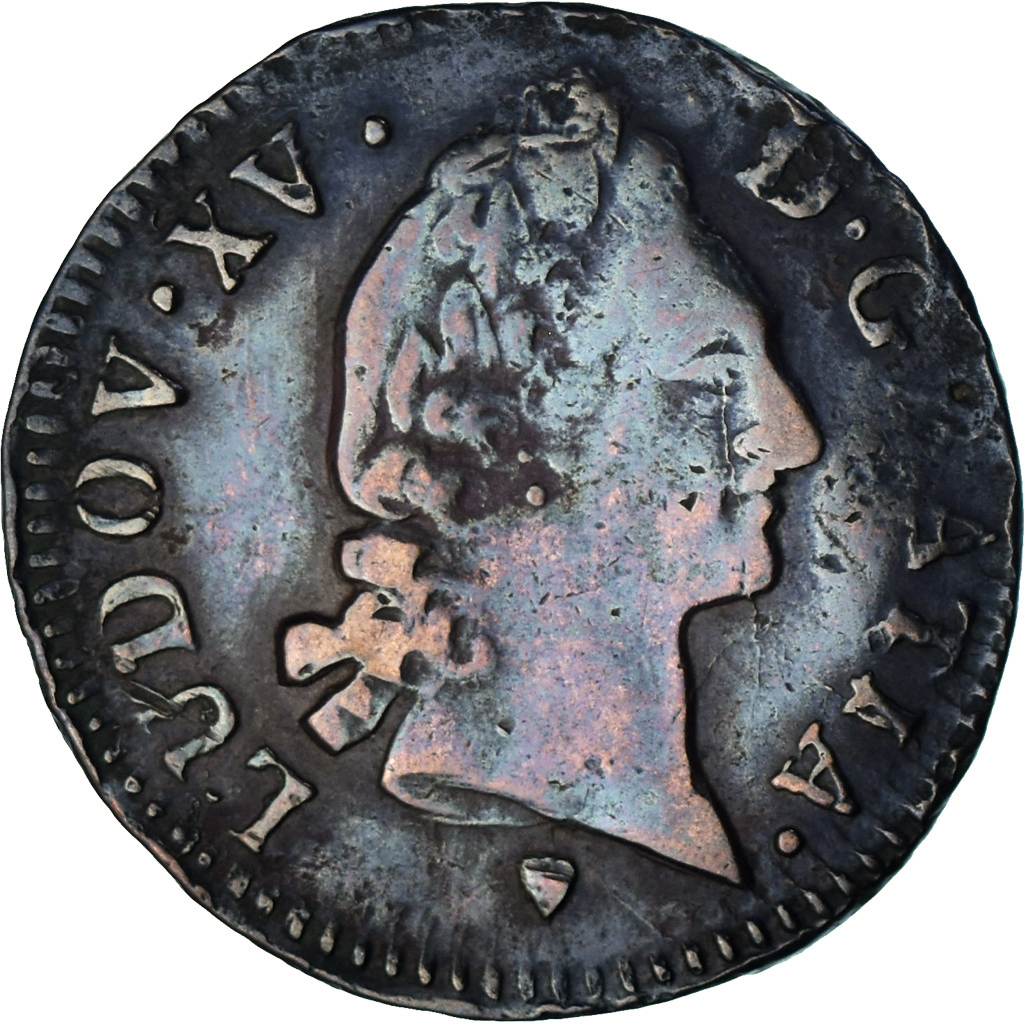 Coin, France, Louis XV, 1/2 Sol d'Aix, 1768, Aix, , Copper, KM:542