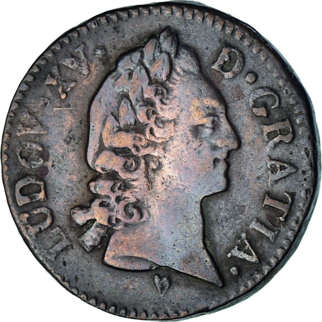Coin, France, Louis XV, 1/2 Sol d'Aix, 1770, Aix, , Copper