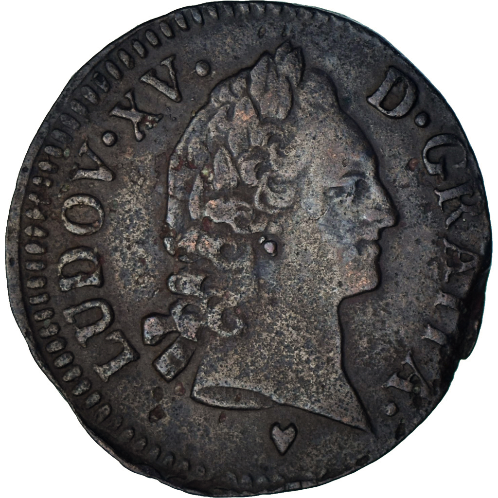 Coin, France, Louis XV, 1/2 Sol d'Aix, 1770, Aix, , Copper, Gadoury:274