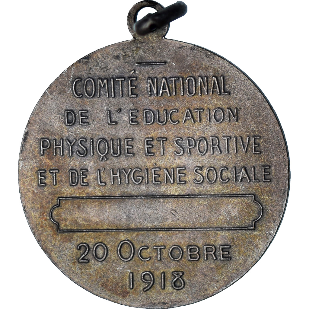 France, Medal, Comité National de l'Education Physique et Sportive, 1918