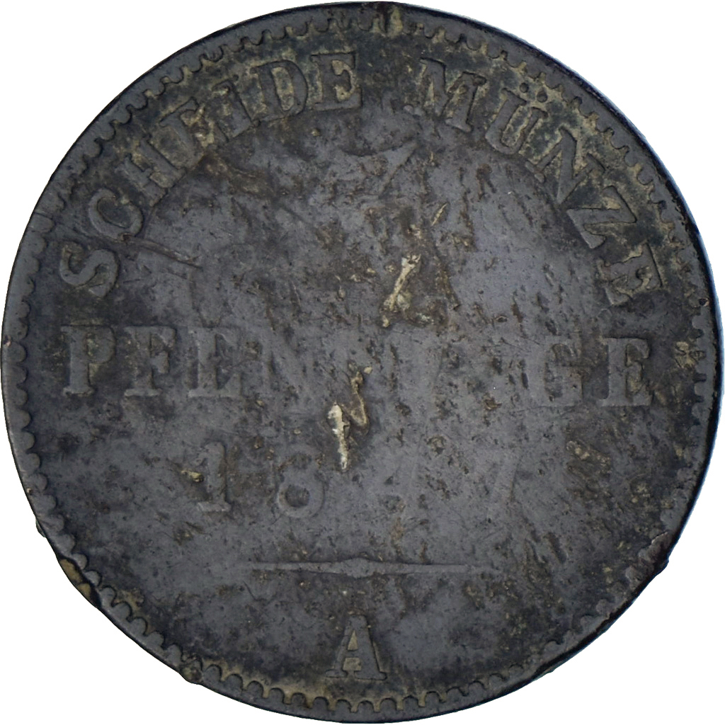 Coin, German States, Berlin, 3 Pfenninge, 1847, , Copper