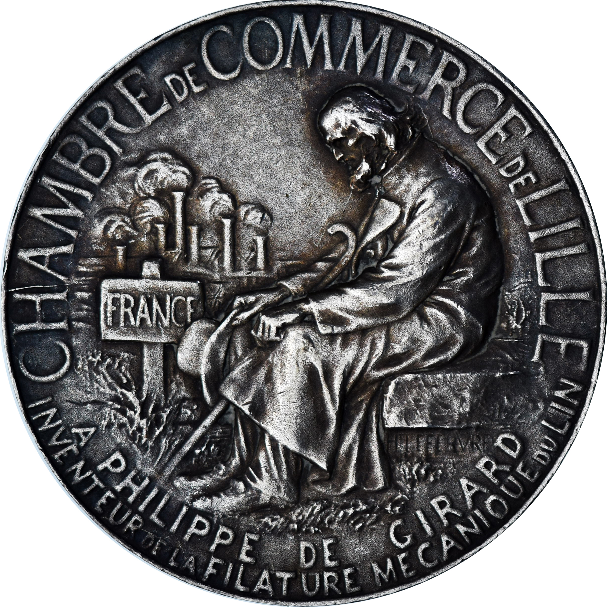 France, Medal, Chambre de Commerce de Lille, Business & industry, Lefebvre