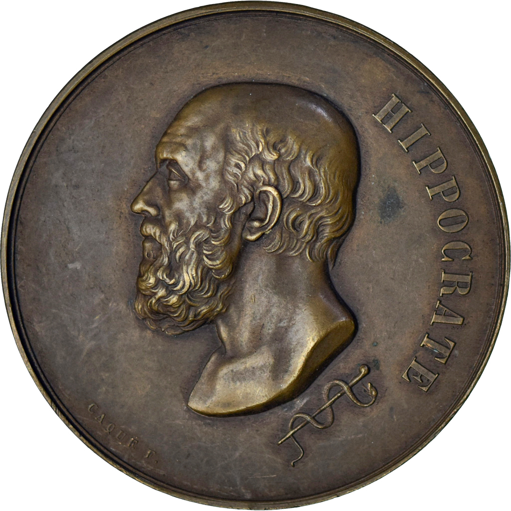 France, Medal, Hippocrate, Les Médecins de l'Eure, Marey, , Bronze