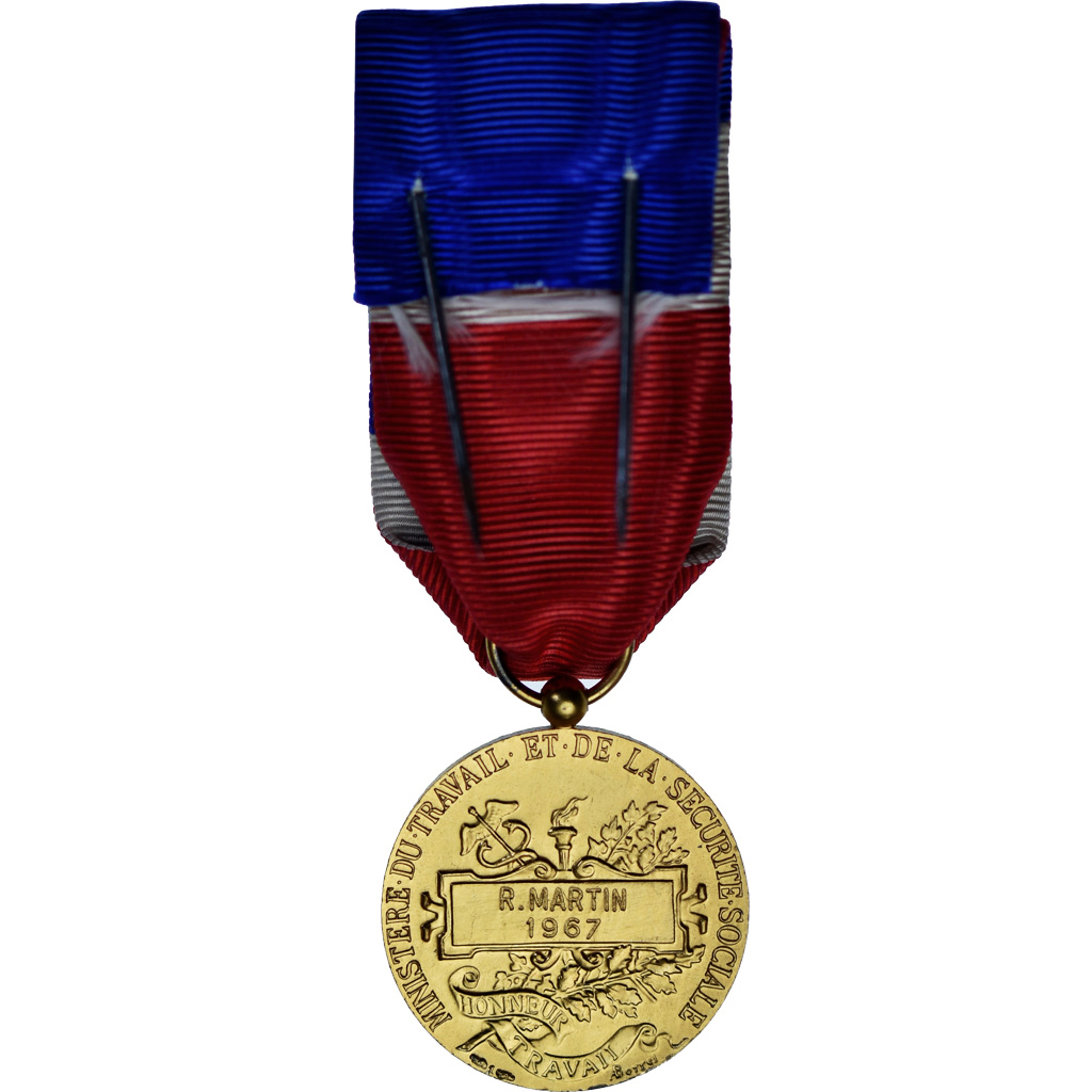 France, Ministère du Travail et de la Sécurité Sociale, Medal, 1967
