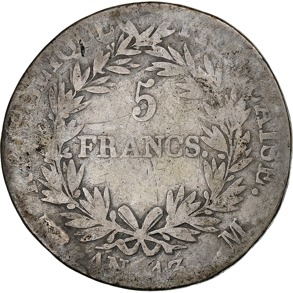 Coin, France, Napoléon I, 5 Francs, AN 13, Toulouse, F(12-15), Silver