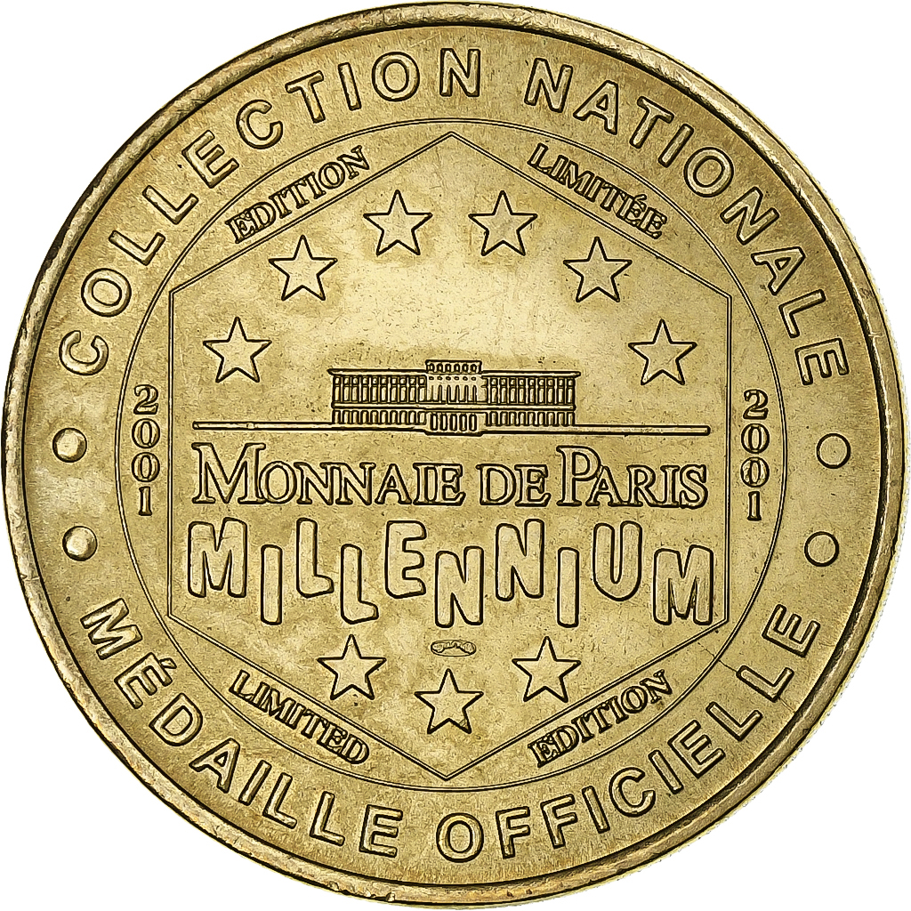 France, Token, Avignon - Palais des Papes n°2, 2001, Copper-nickel Aluminium