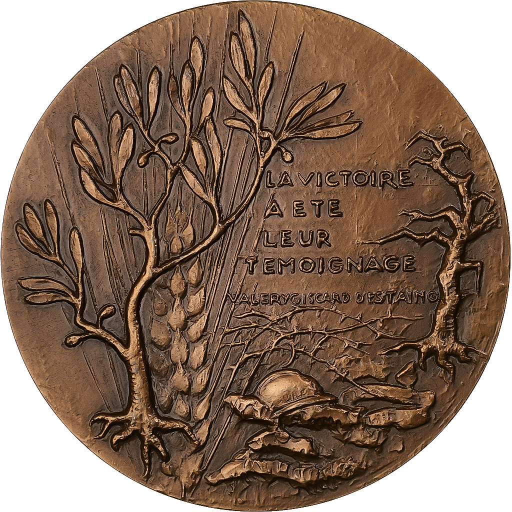 France, Medal, 60ème Anniversaire de la Bataille de Verdun, WAR, 1976