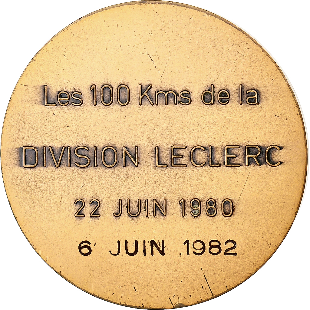 France, Medal, Les 100 KMS de la Division Leclerc, 1982, Bronze, Vernon, 