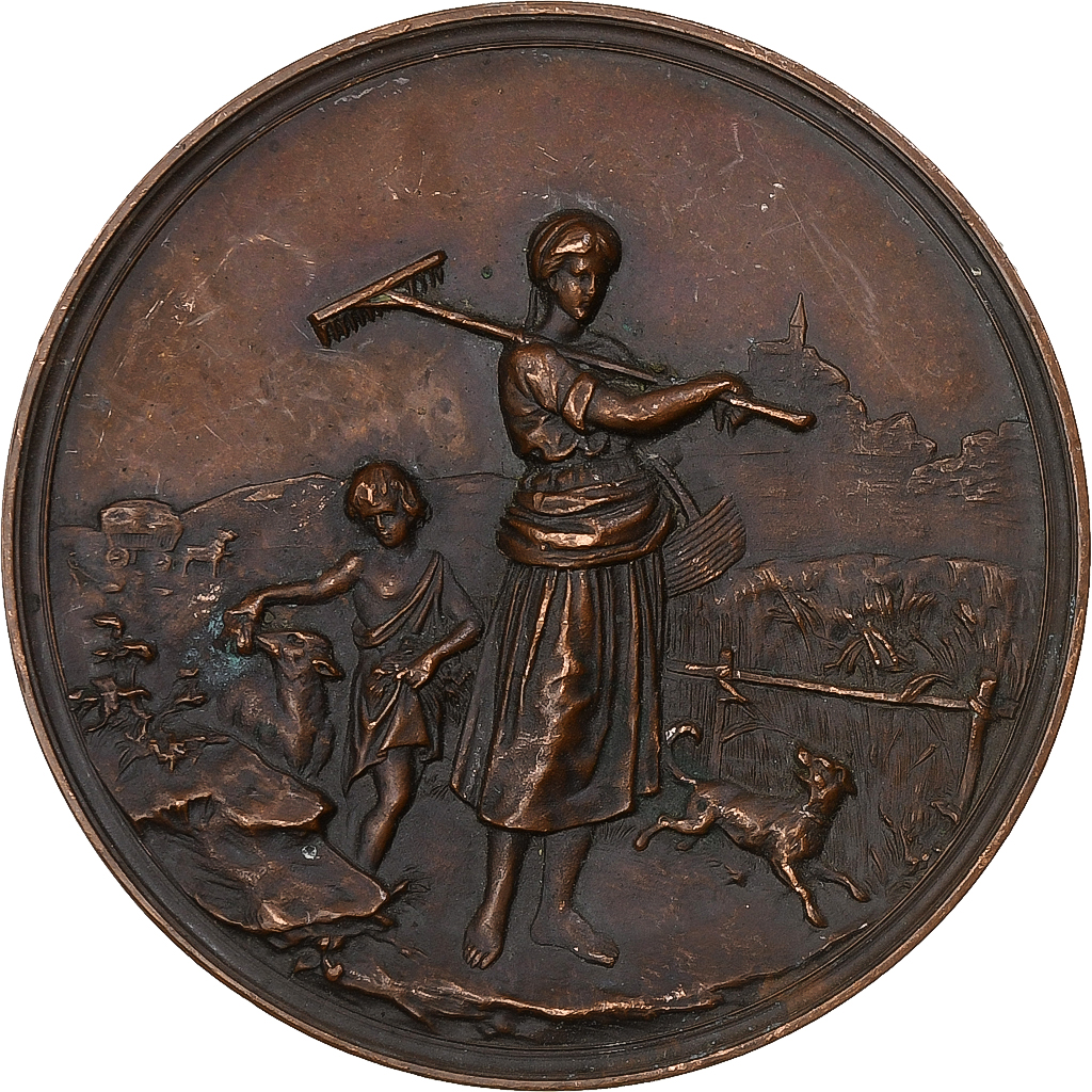 Germany, Medal, Landwirthschaftliche Austellung, Bolchen, 1891, Bronze
