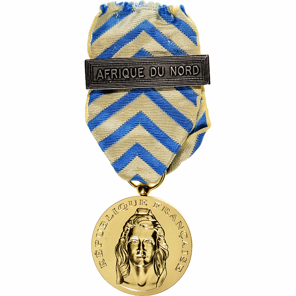 France, Reconnaissance de la Nation, Afrique du Nord, Medal, Excellent Quality