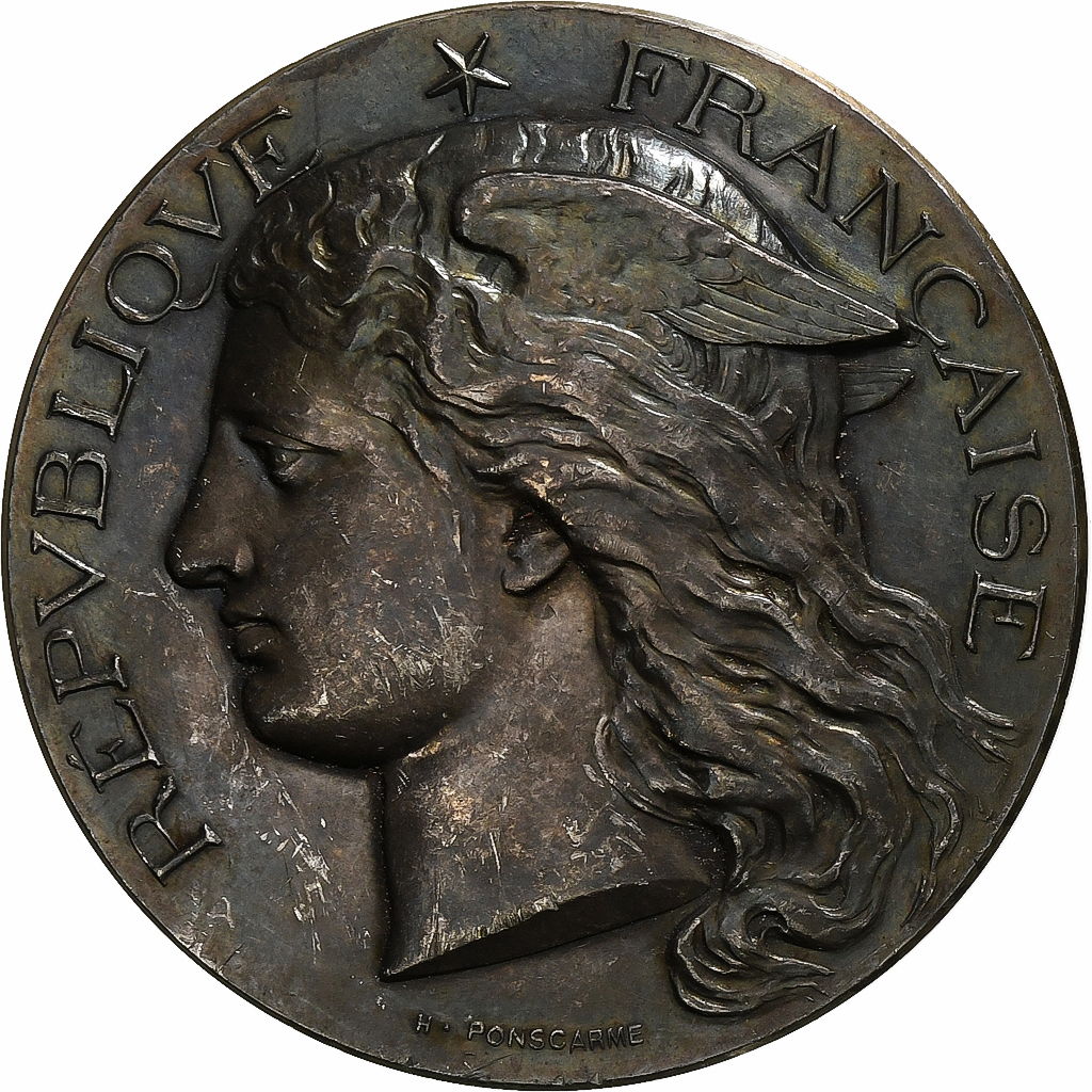 Exposition Universelle 1889 銀貨 France, Medal, Exposition Universelle, Chevaline et Asine, 1889