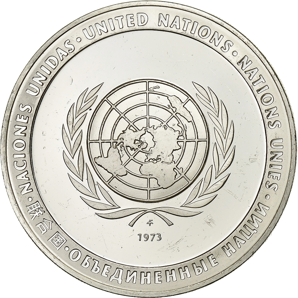 France, Medal, Nations Unies, Stop Drug Abuse, 1973, Silver, 
