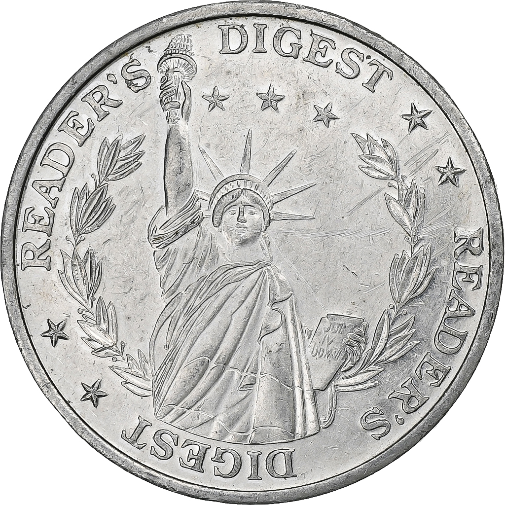 United States of America, Token, Reader's Digest, Staute of Liberty, 