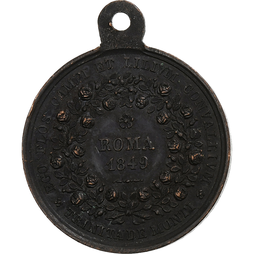 Vatican, Medal, Pie XI, Roma, 1849, Copper, Cerbara, 