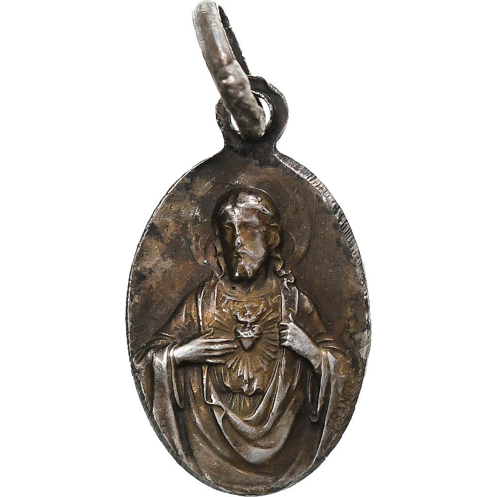 France, Medal, Notre-Dame de la Garde, Silvered bronze, 