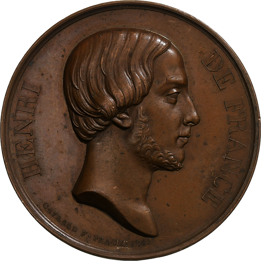 France, Medal, Henri De France, 1842, Copper, Gayrard, 