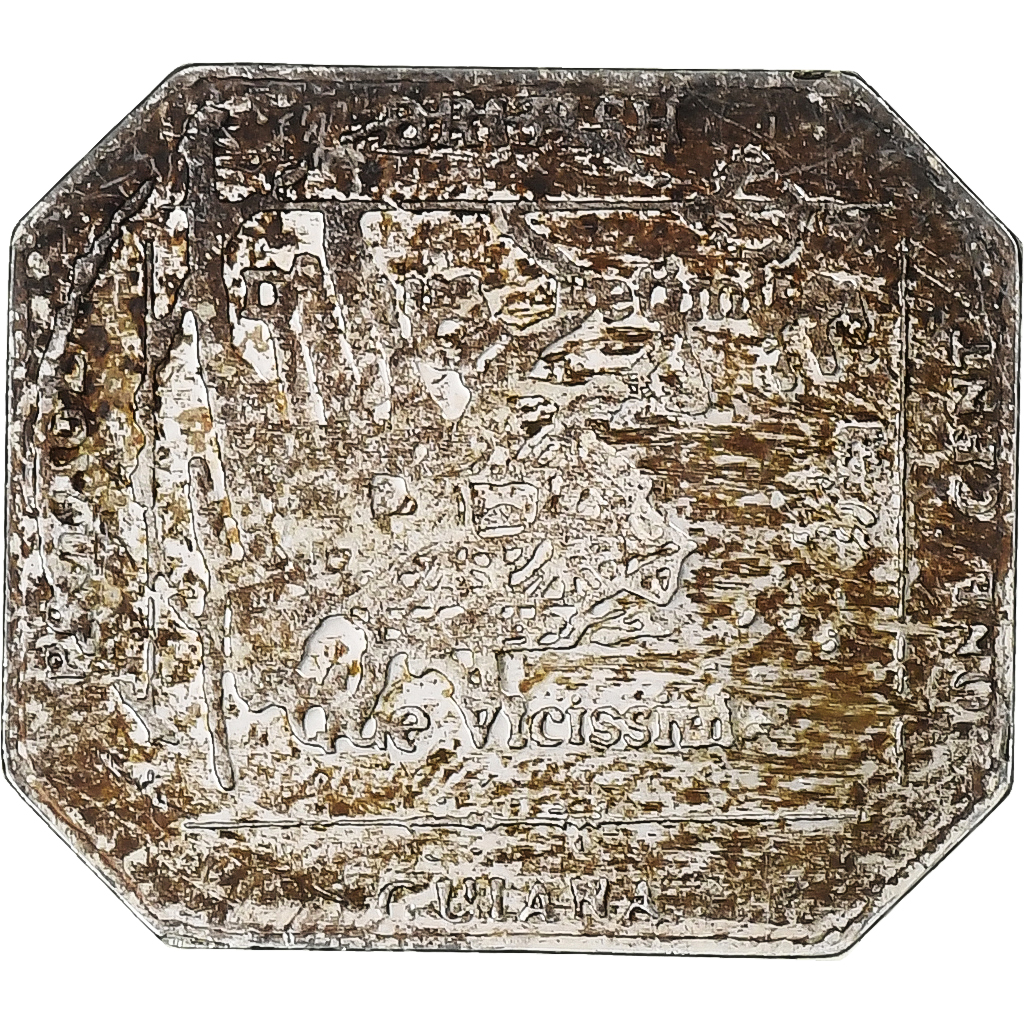 France, Timbre, British Guiana, Silver, 