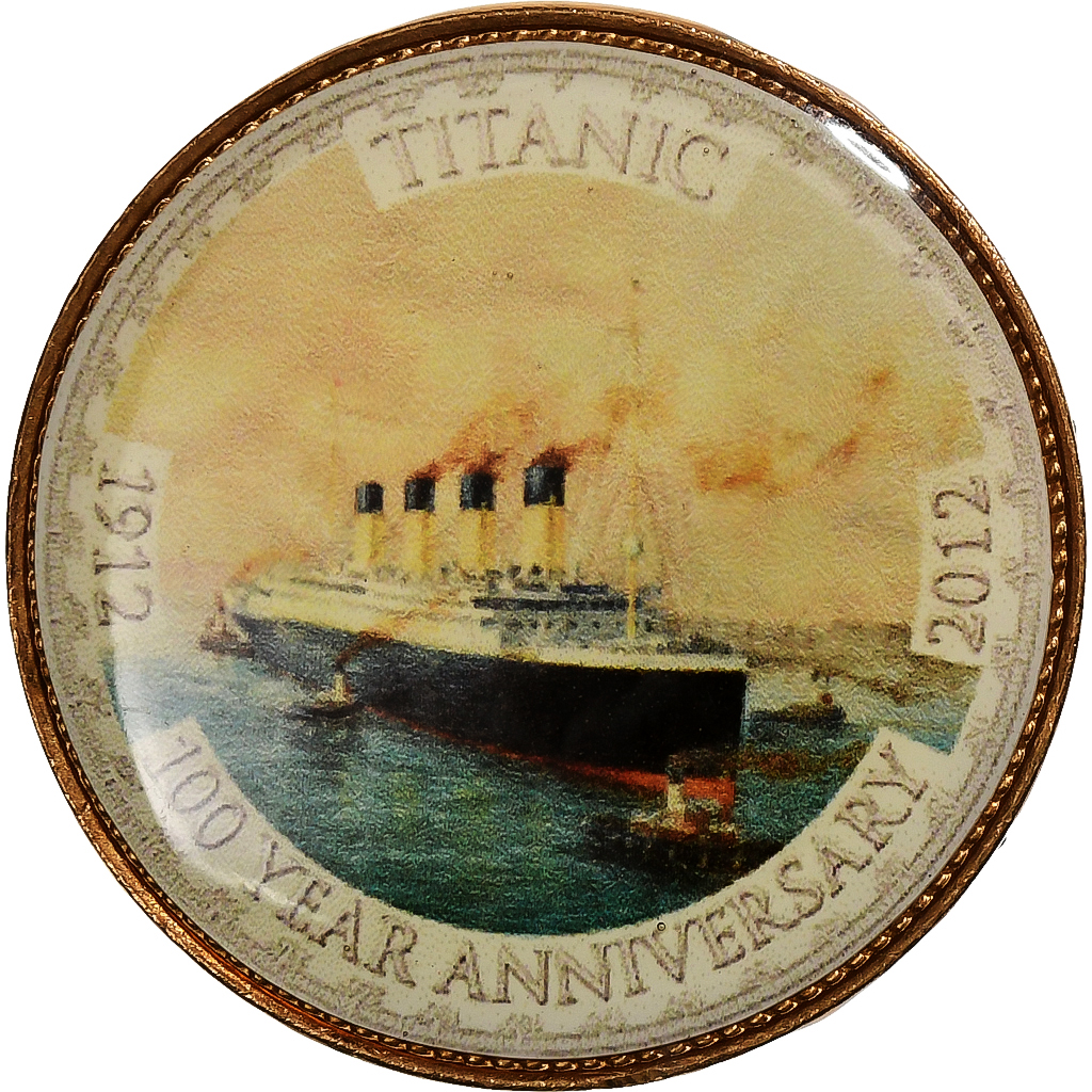 Great Britain, Elizabeth II, 1/2 Penny, Titanic, 100 Ans, 1966, Bronze, 