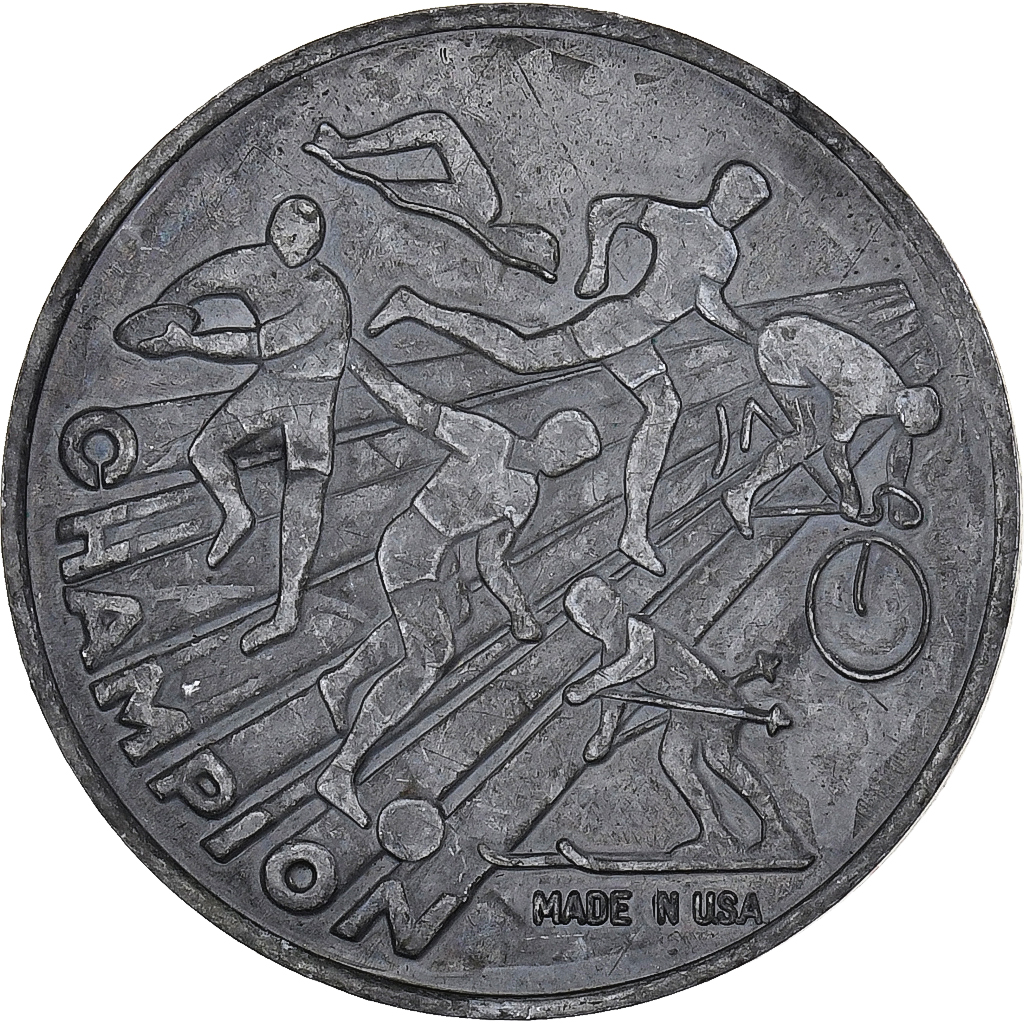 United States of America, Medal, Champion, Zinc, 