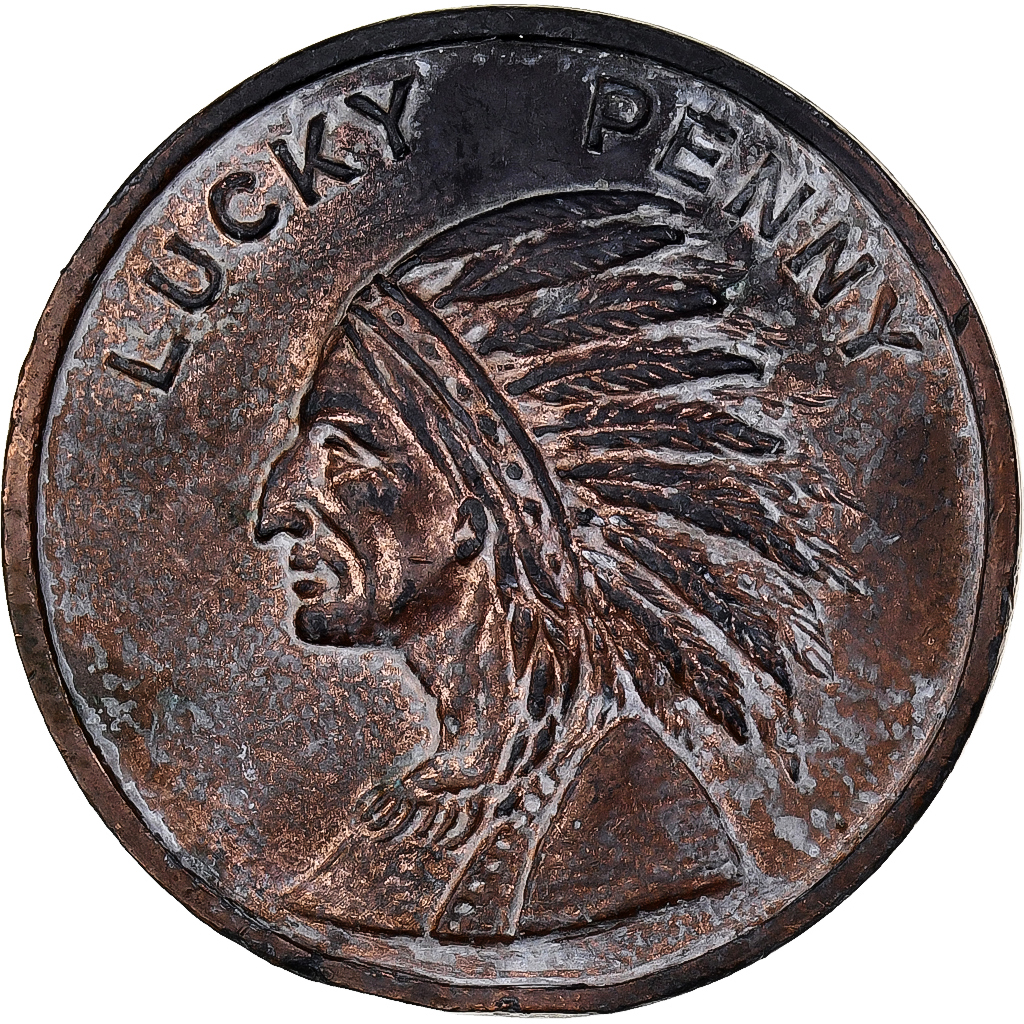 United States of America, Medal, Lucky Penny, Chicago, 1933, Métal, 