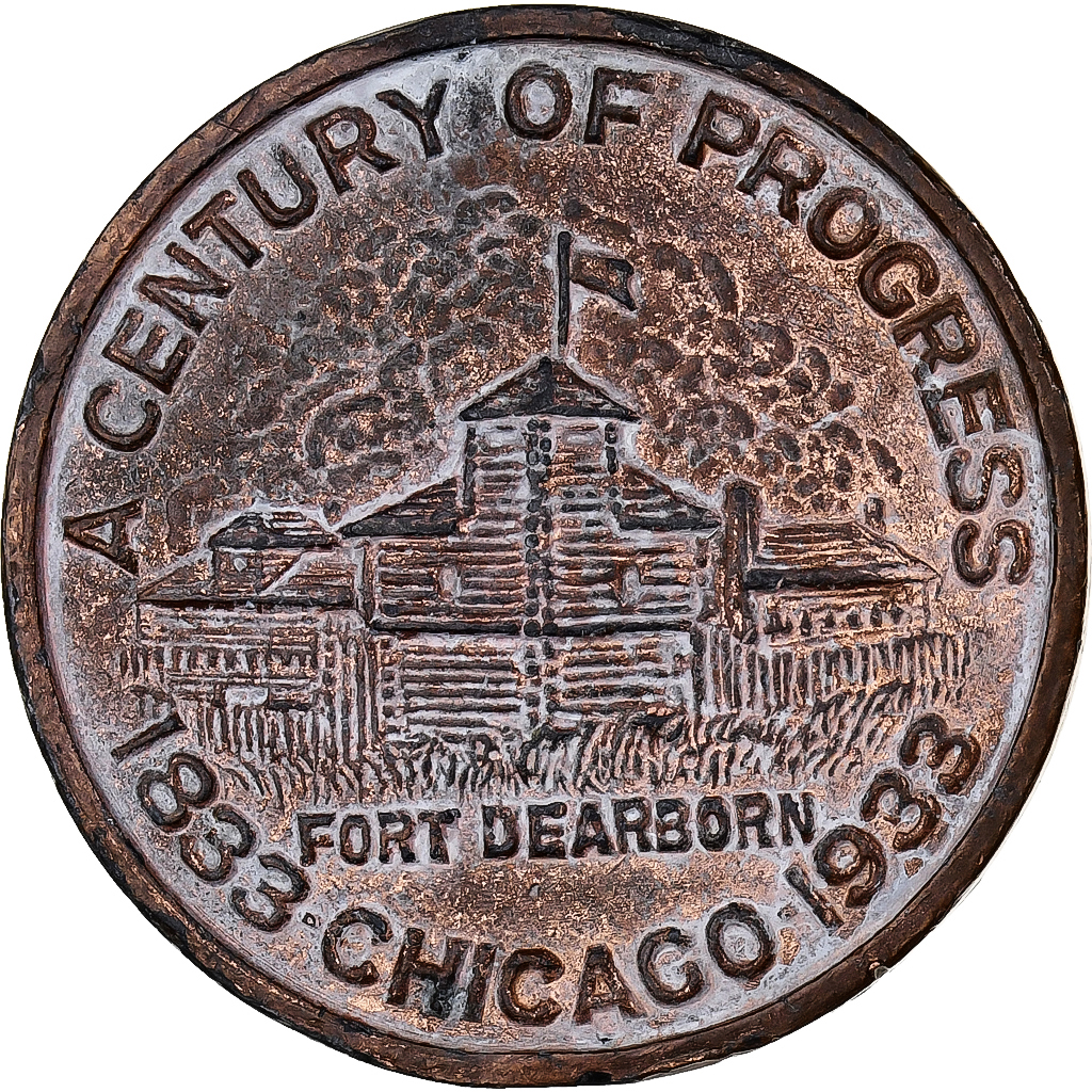 United States of America, Medal, Lucky Penny, Chicago, 1933, Métal, 