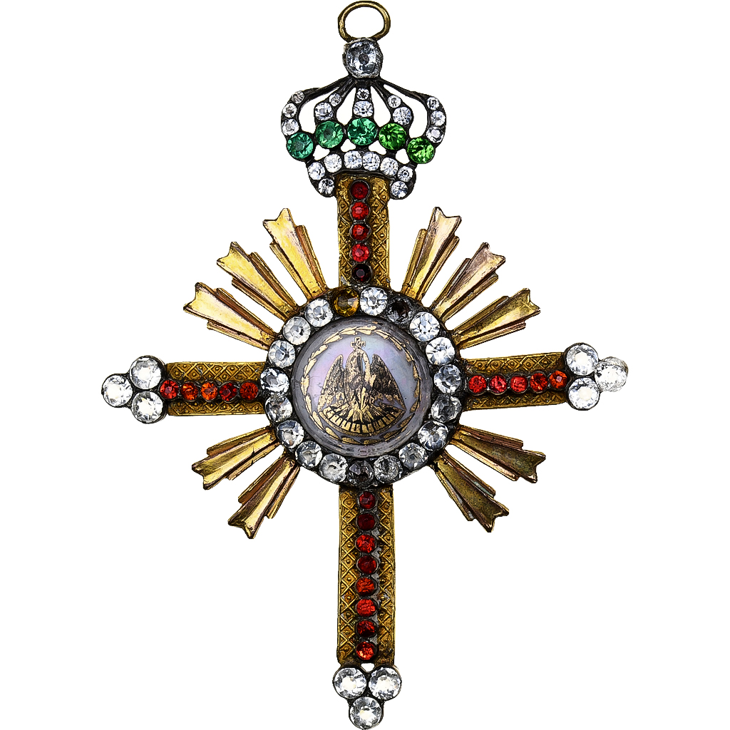 France, Bijou Rose Croix, Masonic, Medal, Excellent Quality, Copper Gilt, 96 X