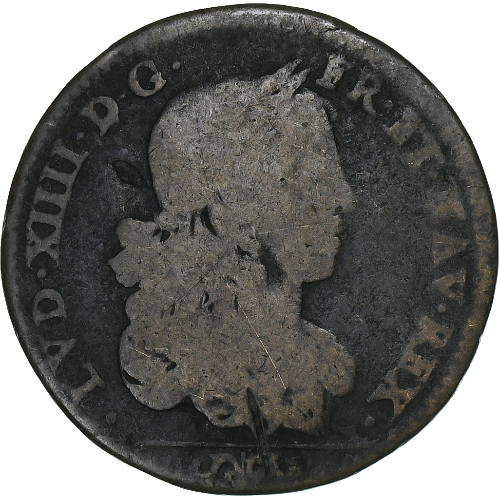 France, Token, Louis XIV, Conseil du Roi, Copper, 