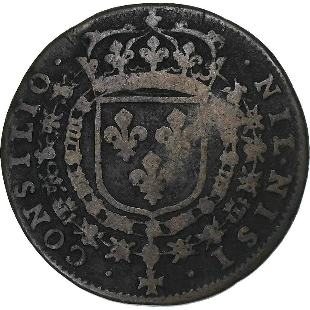 France, Token, Louis XIV, Conseil du Roi, Copper, 