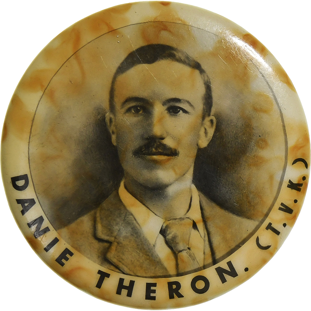 South Africa, Broche, Danie Theron, 1909, Métal, 