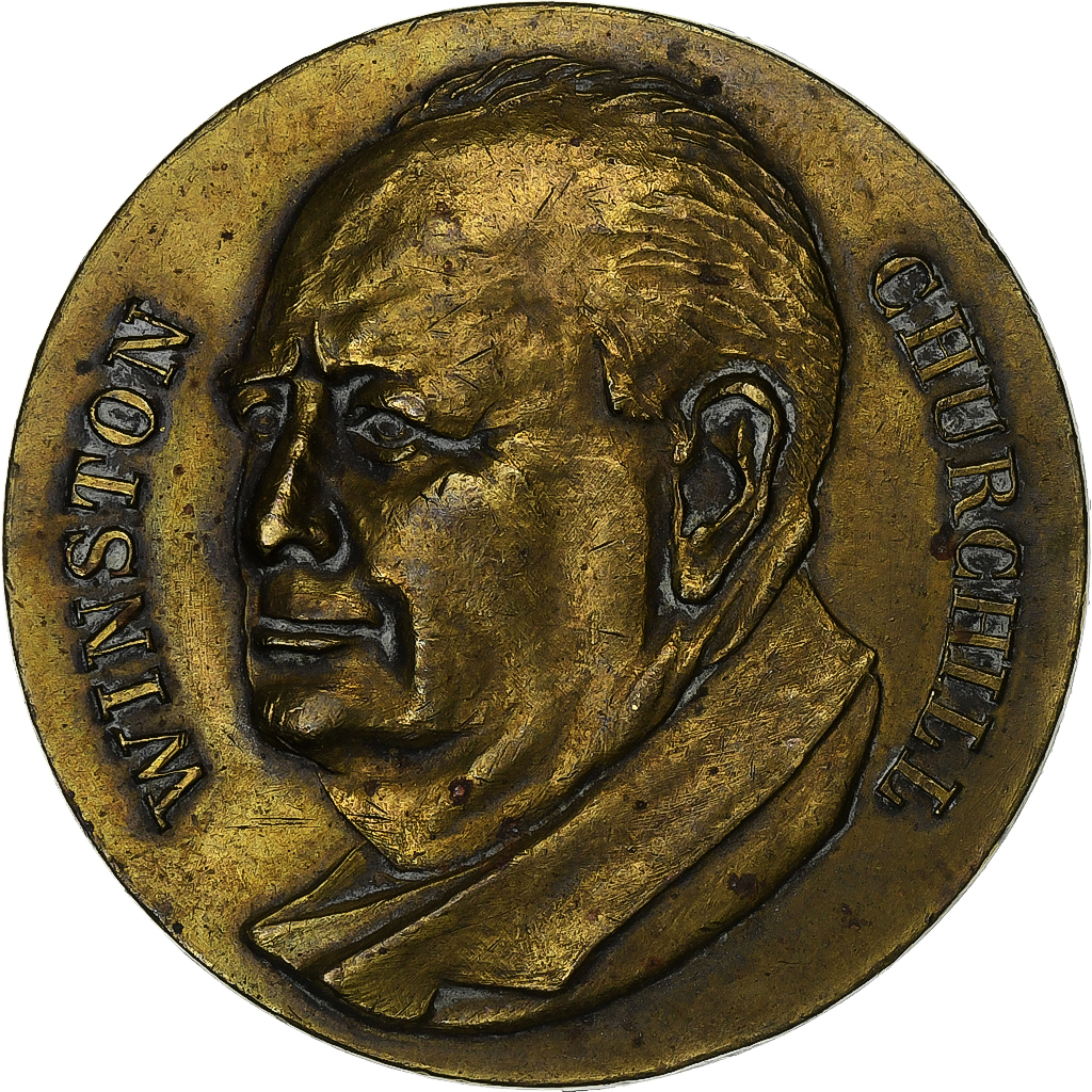 France, Medal, Winston Churchill, Bronze, 