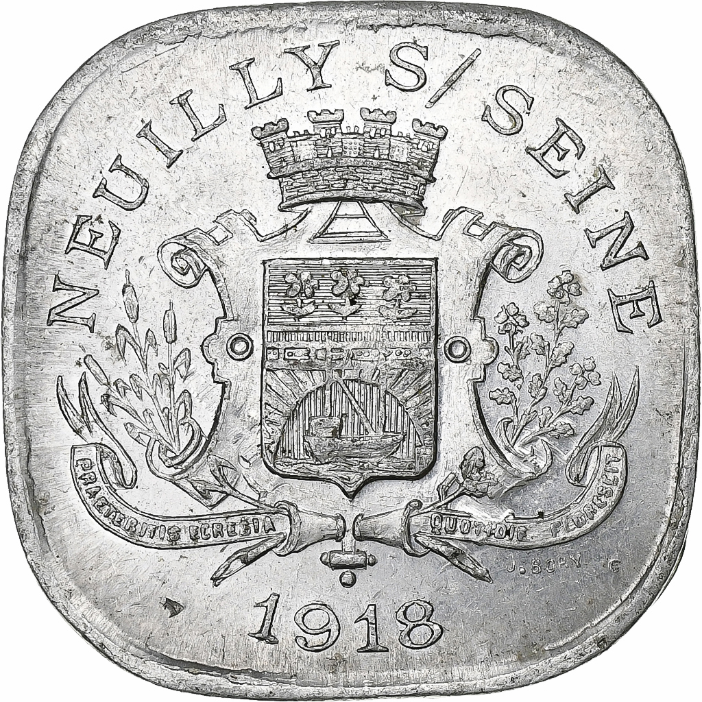 France, Neuilly, 20 Centimes, 1918, , Aluminium, Elie:10.1