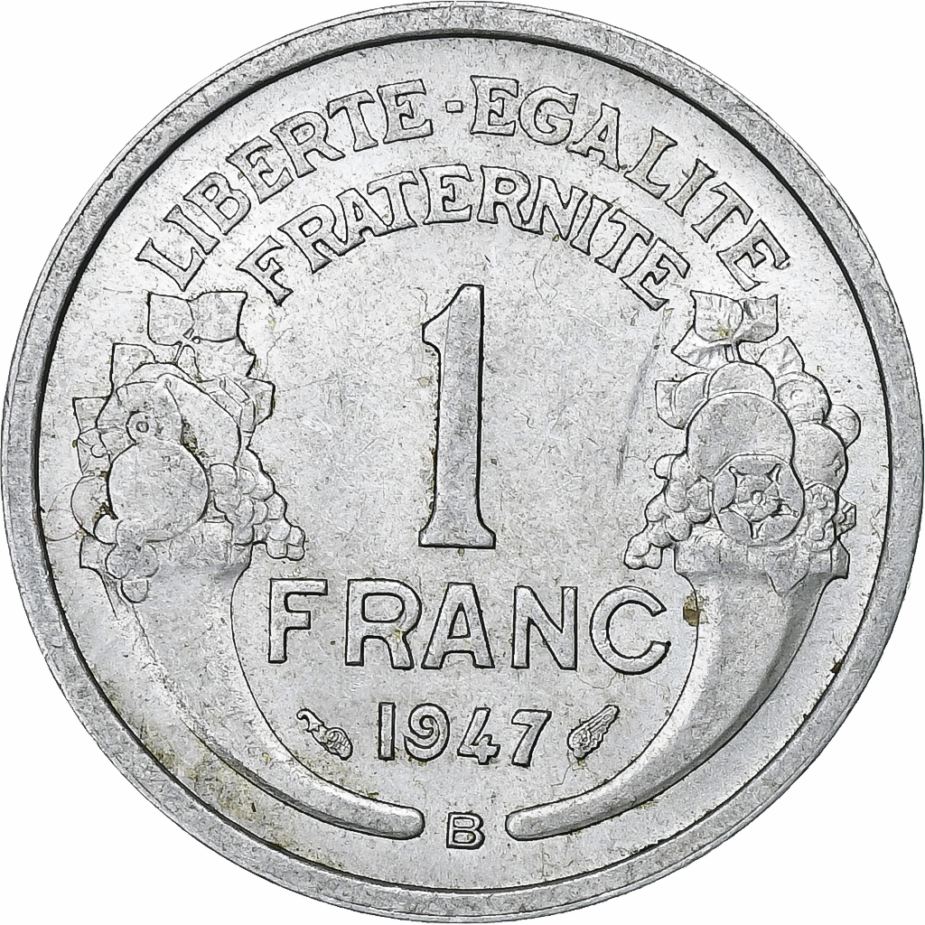 France, Franc, Morlon, 1947, Beaumont - Le Roger, Aluminum, 