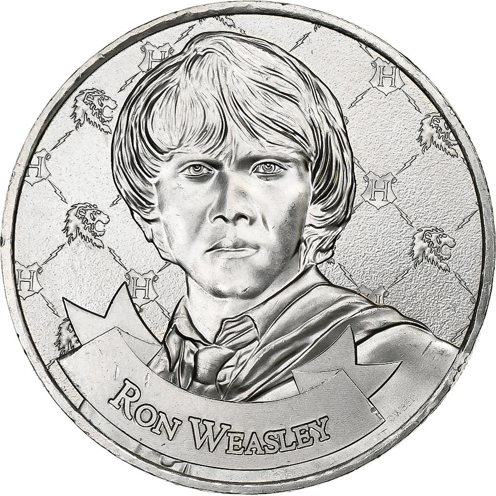 France, Medal, Harry Potter, Ron Weasley, 2021, Cupronickel, MDP, 