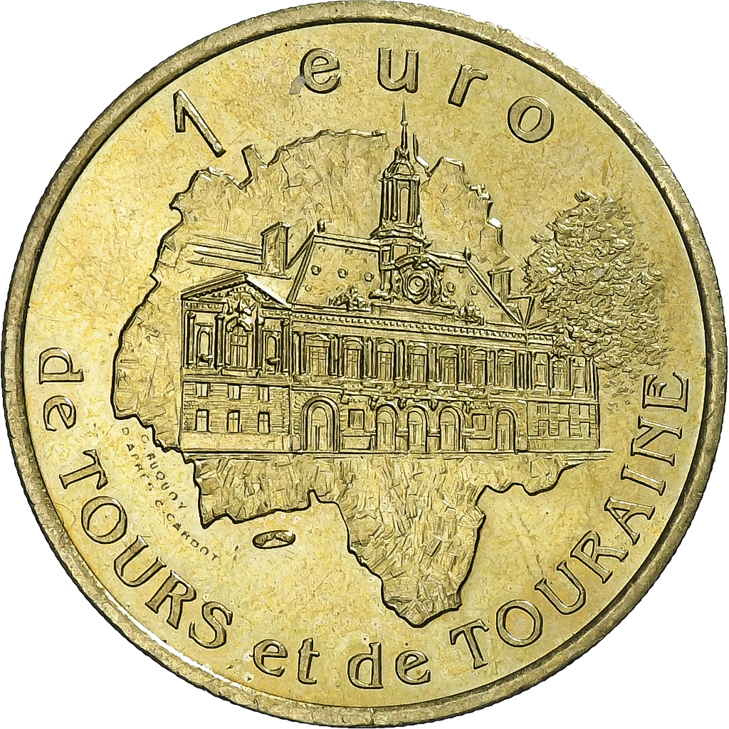 France, Euro, Tours et de Touraine, 1997, 