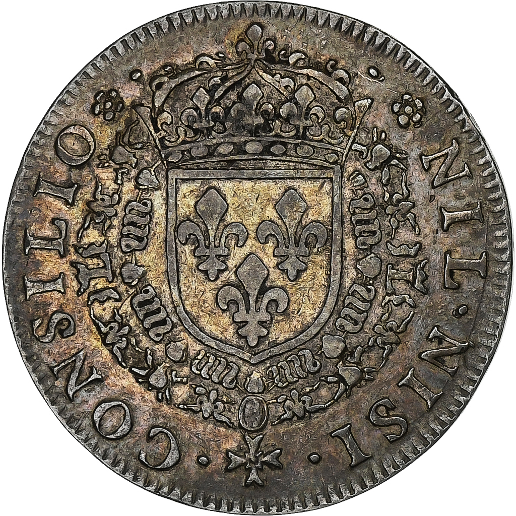 Frankrijk, Token, Louis XIV, Conseil du Roi, 1651, Zilver, ZF, Feuardent:197
