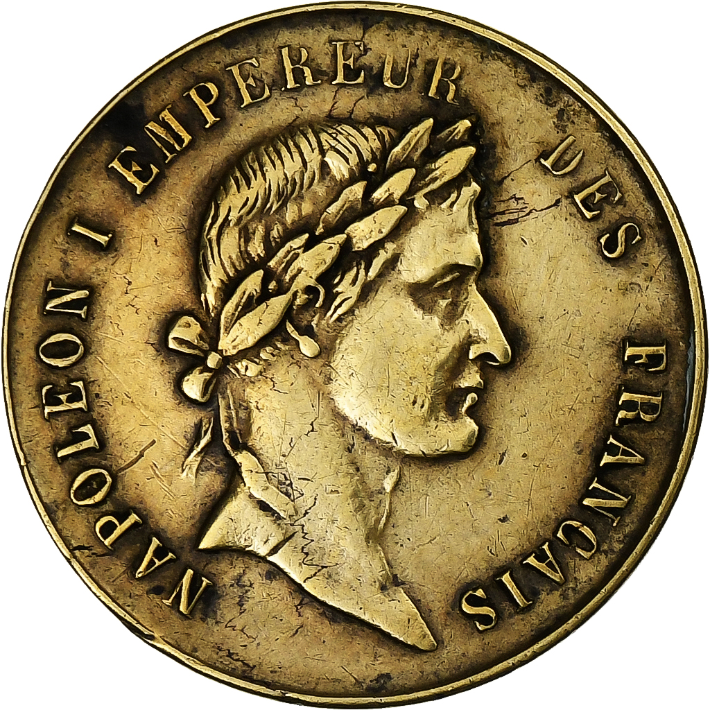 France, Token, Napoléon Ier et Napoléon III, Brass, EF