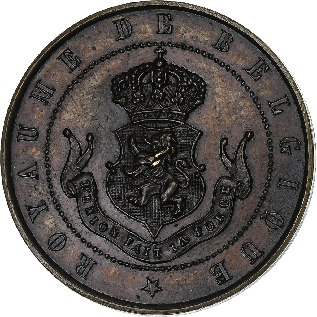 Belgium, Medal, 50ème Anniversaire de l'Indépendance Nationale, 1880, Copper