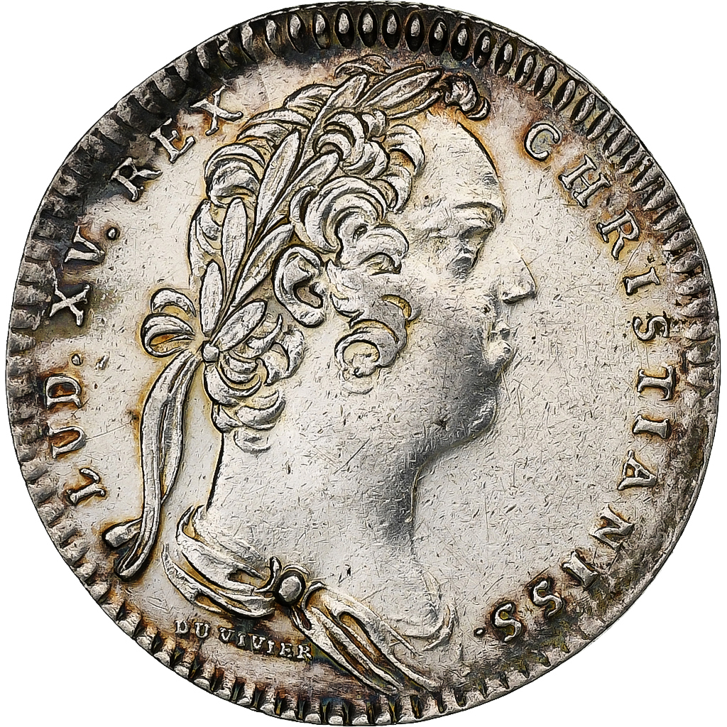 France, Token, Louis XV, Ponts et Chaussées, Silver, Duvivier, 
