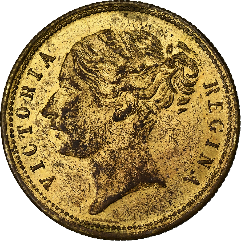 United Kingdom, Token, Victoria Regina, Brass, 