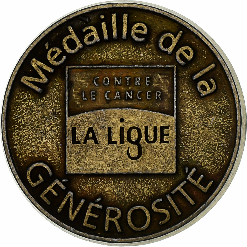 France, Token, Ligue contre le Cancer, Copper, AU