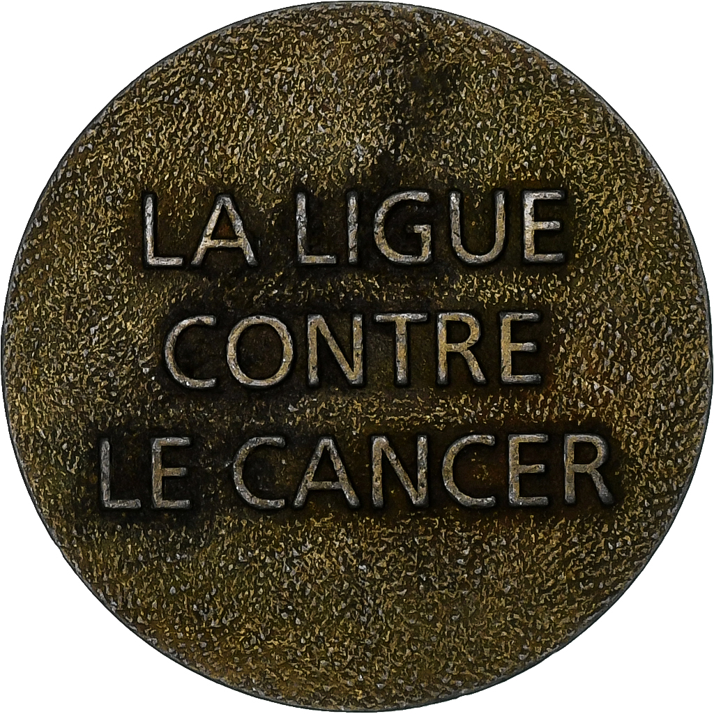 France, Token, Ligue contre le Cancer, Copper, AU