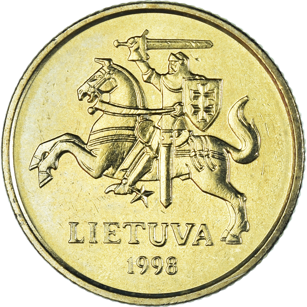Coin, Lithuania, 20 Centu, 1998, , Nickel-brass, KM:107