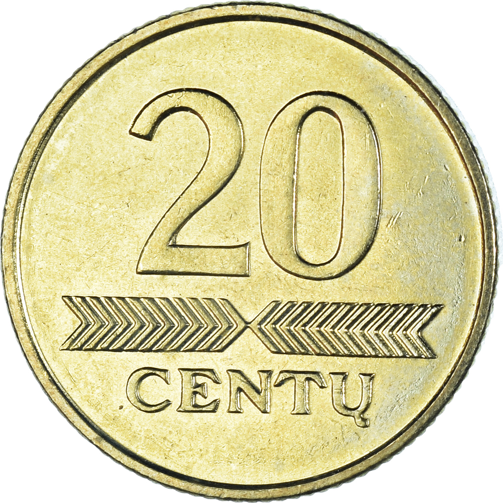Coin, Lithuania, 20 Centu, 1998, , Nickel-brass, KM:107