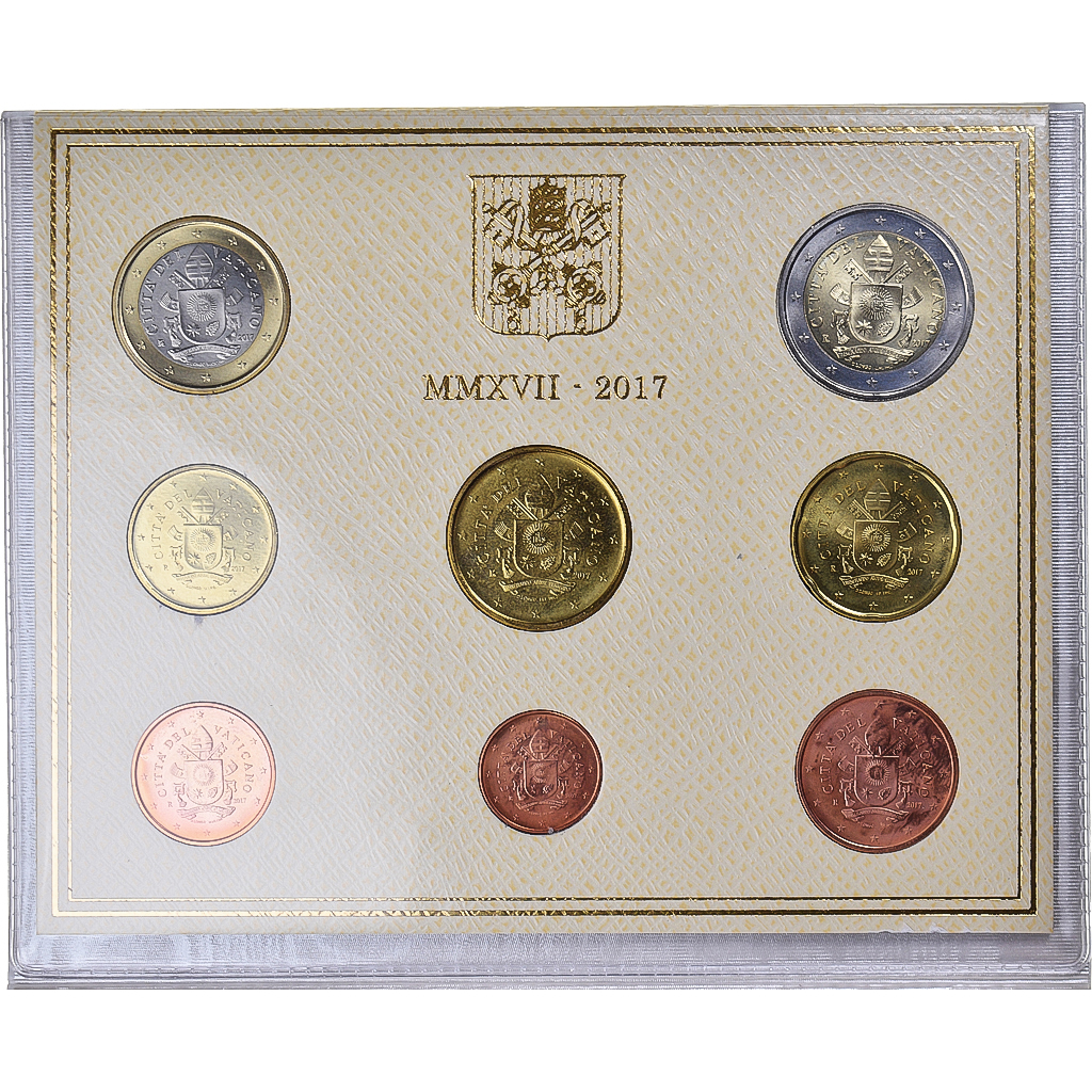 Vatikanstadt, Pope Francis I, Set 1 ct. - 2 Euro, 2017, Rome, STGL