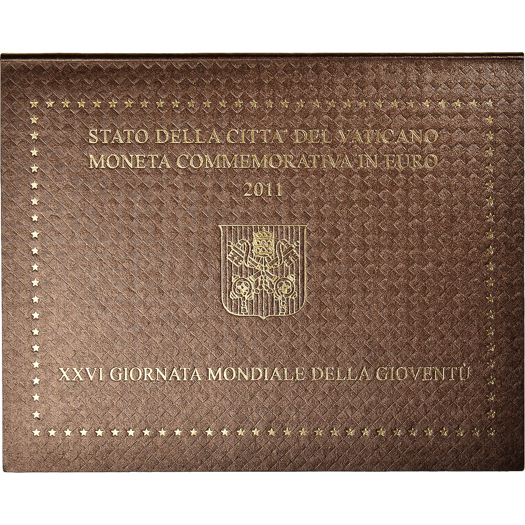 Vatikan, 2 Euro, 2011, Rome, 26ème journée mondiale de la jeunesse, STGL