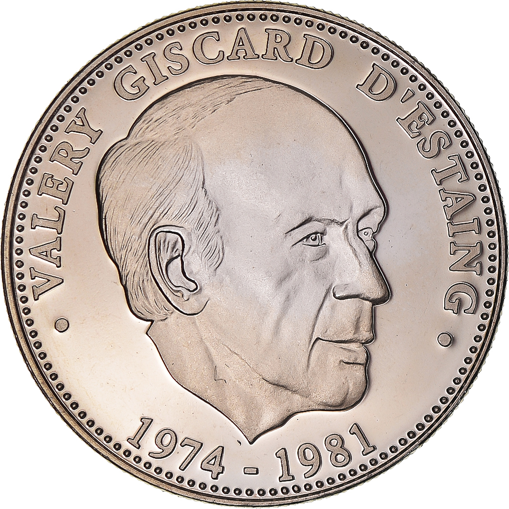 France, Medal, Ve République, Valery Giscard d'Estaing, 